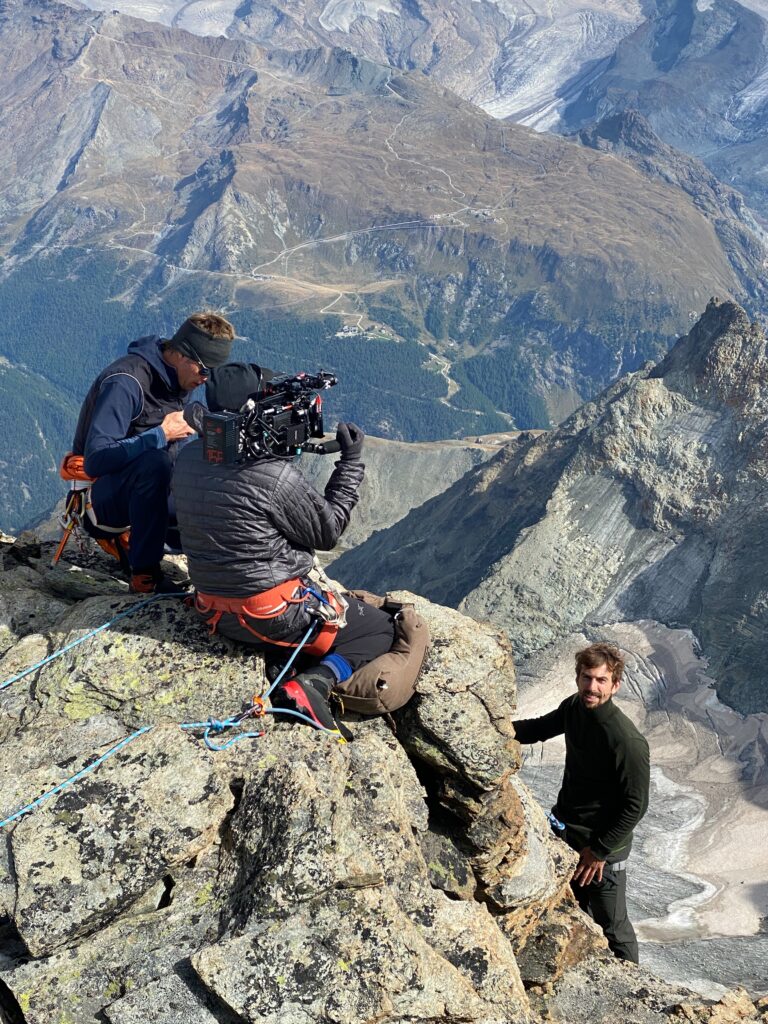 Filming in Zermatt, view 2